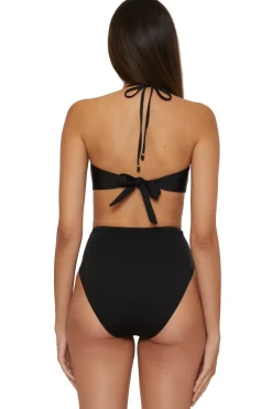 Pleated Bandeau Bikini Top