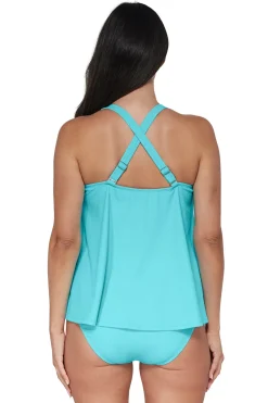 Sadie High Neck Tankini Top