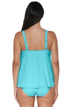 Sadie High Neck Tankini Top