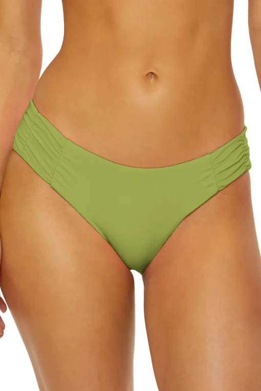 Shirred Tab Side Hipster Bikini Bottom