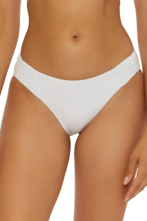 Shirred Tab Side Hipster Bikini Bottom