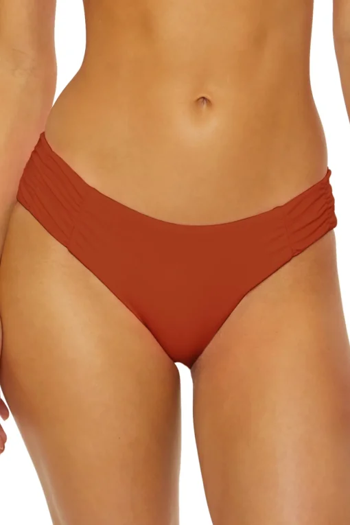 Shirred Tab Side Hipster Bikini Bottom