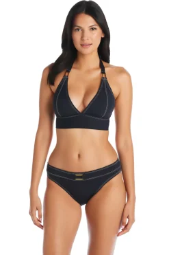 Stitched Triangle Bikini Top