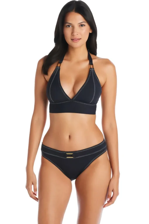 Stitched Triangle Bikini Top