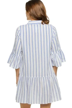 Tiered Mini Shirt Dress