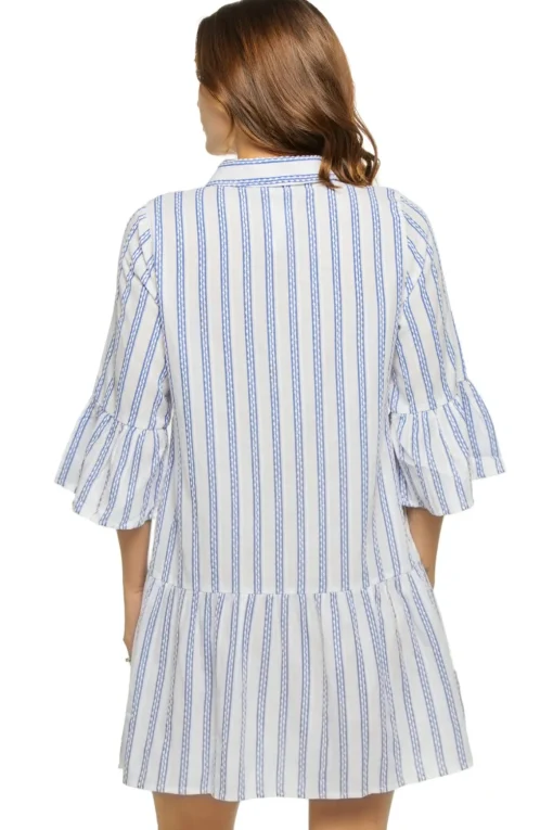 Tiered Mini Shirt Dress