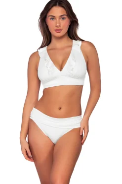 Willa Wireless Bralette Bikini Top (D+ Cup)