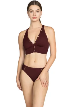 Amy Banded Triangle Bikini Top