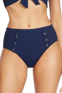 Amy Ribbed High Waist Bikini Bottom