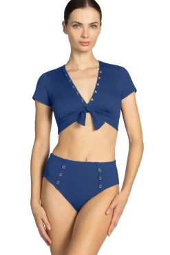 Amy Ribbed Raglan Bikini Top