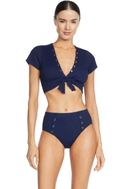 Amy Ribbed Raglan Bikini Top