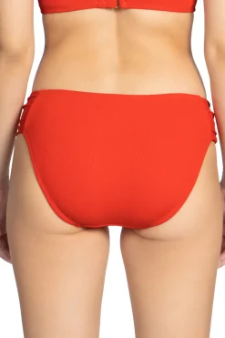 Amy Ribbed Tab Side Hipster Bikini Bottom