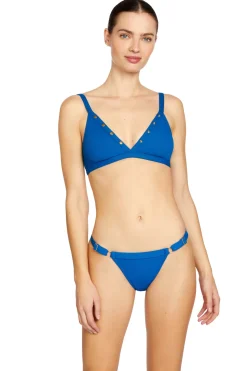 Amy Ribbed Triangle Bikini Top