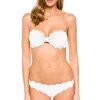 Antibes Sweetheart Scalloped Bandeau Bikini Top