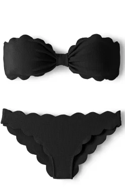 Antibes Sweetheart Scalloped Bandeau Bikini Top