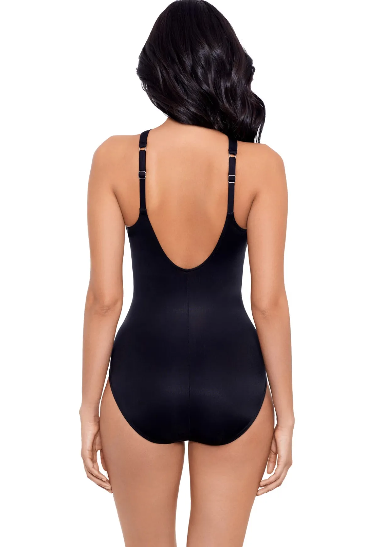 Aphrodite High Neck Notched One Piece Swimsuit