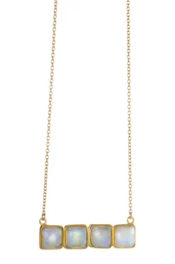 Archipelago Moonstone Bar Necklace