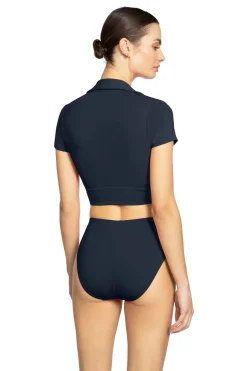 Ava Collared Bikini Top