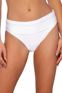 Banded Foldover High Waist Bikini Bottom