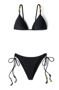Beaded Triangle Bikini Top