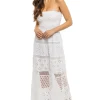 Belem Embroidered Strapless Maxi Dress