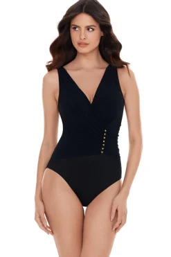 Bindy Surplice One Piece Swimsuit