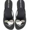 Bold Heart Flip Flops