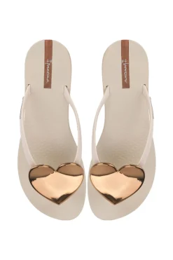 Bold Heart Flip Flops