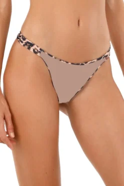 Bold Tab Side Reversible Brazilian Bikini Bottom