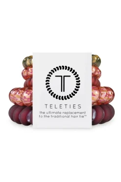 Burgundy Bliss 5-Pack Hair Ties