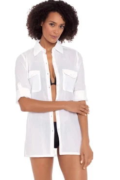 Button Down Camp Shirt Dress