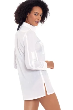 Button Down Camp Shirt Dress