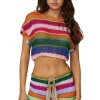 Calypso Renee Crochet Crop Top