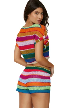 Calypso Renee Crochet Crop Top