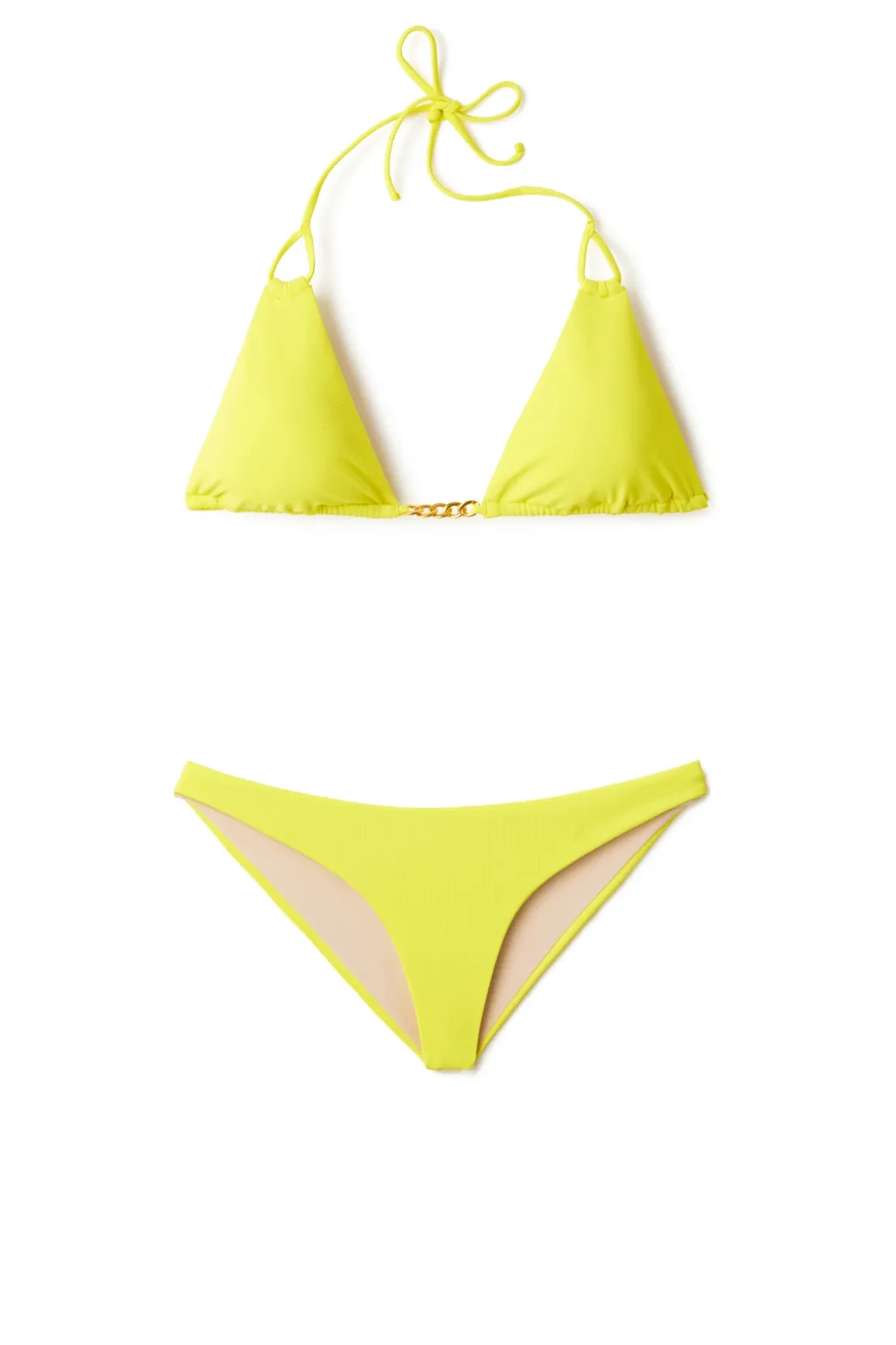 Chain Triangle Bikini Top