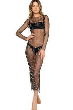 Champagne Nights Mesh Dress