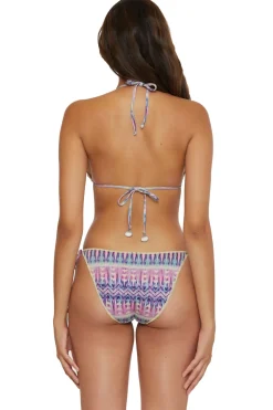 Cheryl Metallic Triangle Bikini Top