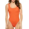 Classic Square Neck One Piece Swimsuit