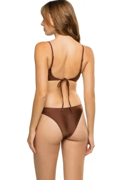 Cola Satin Underwire Bikini Top