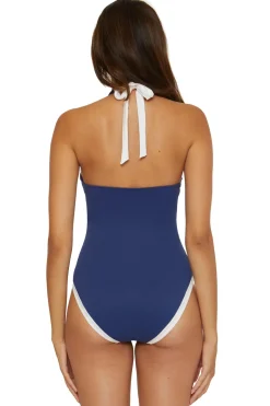 Courtside Tie Front One Piece Swimsuit