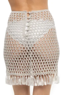 Crochet Fringe Mini Skirt