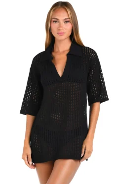 Crochet V-Neck Cover Tunic