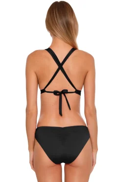 Cutout Banded Triangle Bikini Top