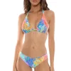 Deco Gardens Halter Bikini Top