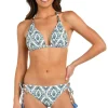 Deja-Blue Halter Bikini Top