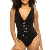 Demi V-Neck One Piece Swimsuit