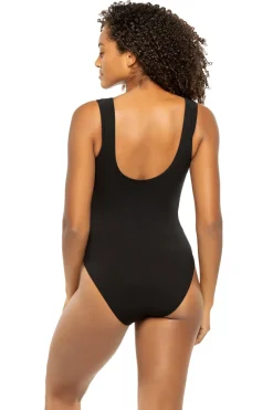 Demi V-Neck One Piece Swimsuit
