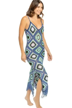 Diamond Crochet Midi Dress