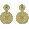 Dos Soles Dorados Circle Earrings