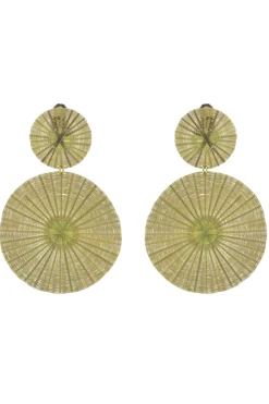 Dos Soles Dorados Circle Earrings